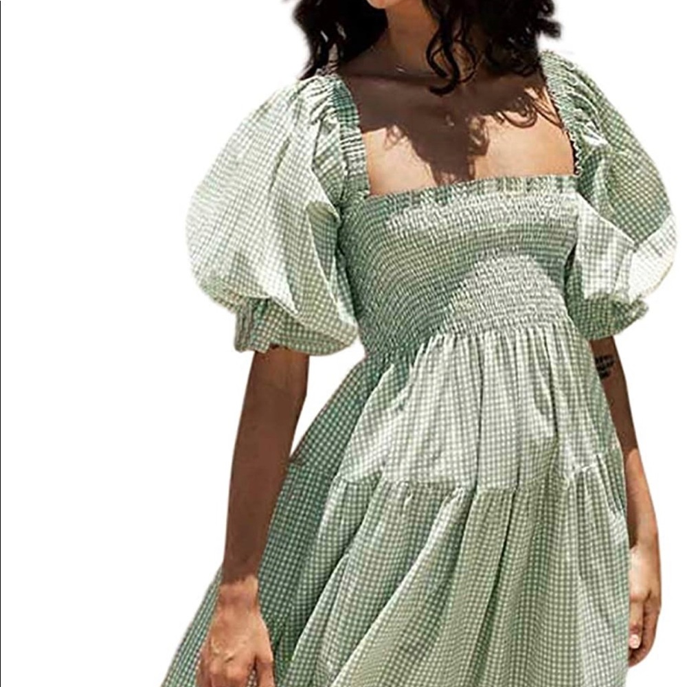 R.Vivimos Summer Plaid Dress NWOT